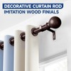 BRIOFOX Bronze Curtain Rods for Windows 72 to 144 Inch(6-12ft)