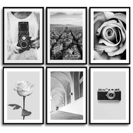 Monoko Living Room Poster Set, Premium Set of Pictures for Bedroom , Stylish Wall Pictures, Set of 6 without Frame