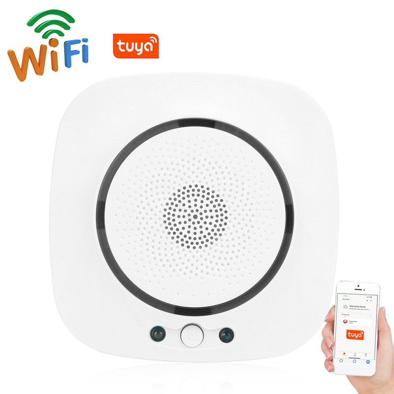 Gas Leak Alarm 85Db Wifi Leakage Tester Sniffer for TUYA