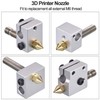 5 Pcs 0.4mm MK8 Extruder Nozzle 3D Printer Brass Nozzle