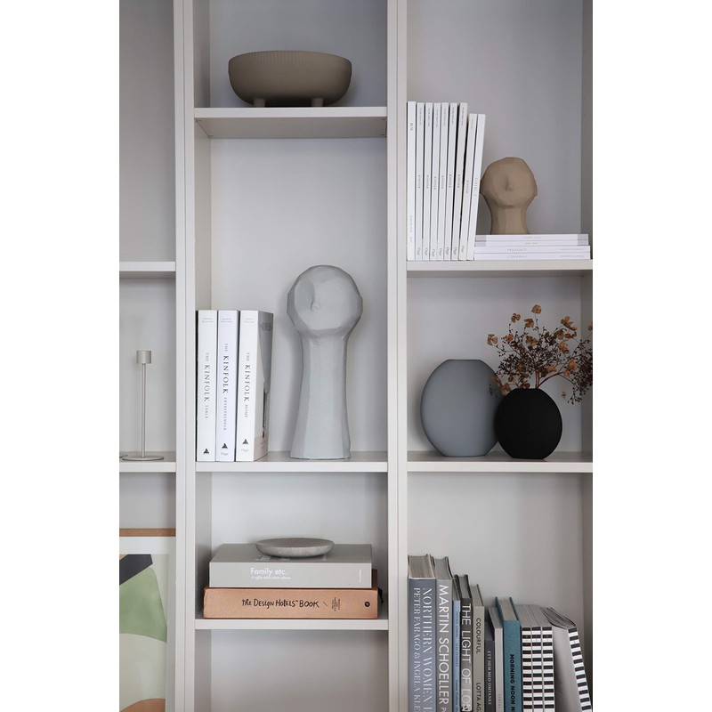 Cooee Design Pastille Vase, Ceramic, Grey, L: 20, W: 6,