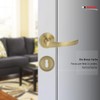 DOMINO DOOR HANDLE SET NOVA-R M3 BRONZE BB / LOCK