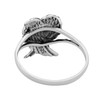 Heavenly Love Folded Angel Wings .925 Sterling Silver Ring (7)