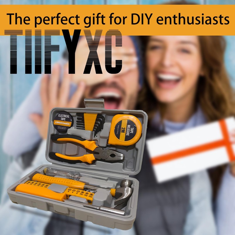 Compact Homeowner Tool Set 24 Pieces Tool Kit For Home