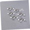 VILLFUL Door Stopper Hinge Pin 6 Pack Rubber Door Stops