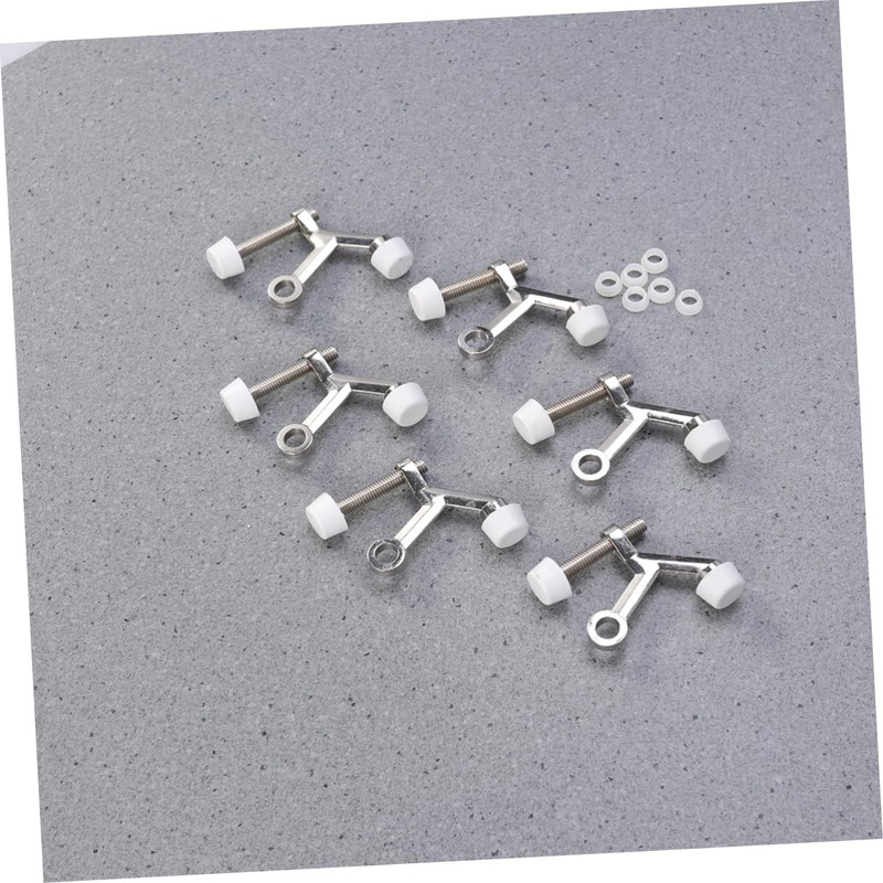 VILLFUL Door Stopper Hinge Pin 6 Pack Rubber Door Stops