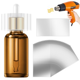 Pack of 600 Transparent PVC Shrink Film, 4.4 x 3 cm PVC Shrink Film, Plastic Perforated Shrink Film, for Glasses and Liquid Bottles Bottle Stopper