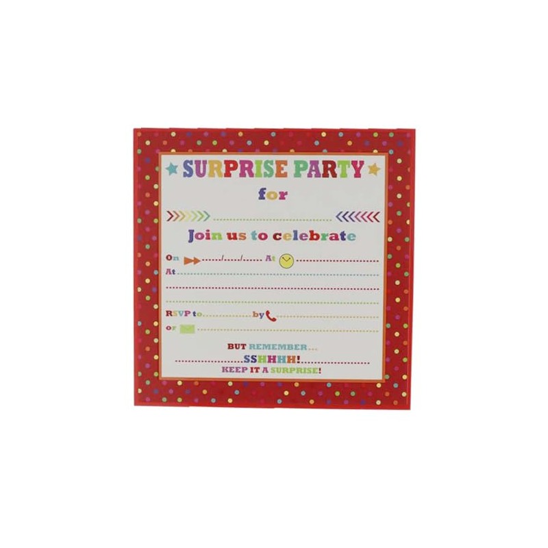 4Ucards 10x Surprise Party Invitations Join us to Celebrate -