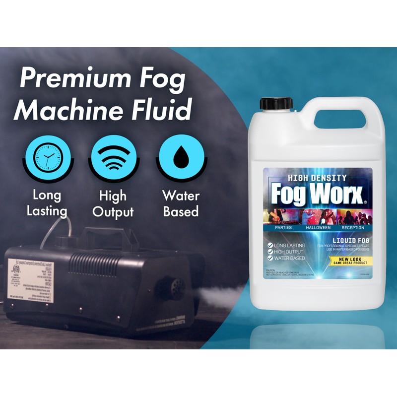 FogWorx Extreme High Density Fog Juice Gallon - Long Lasting,