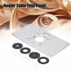 Trimming Flip Board Aluminum Alloy Woodworking Router Table Insert Plate