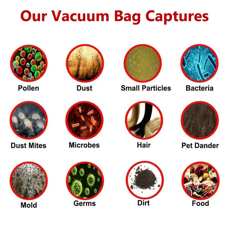 Vacuum Bags, 15Pcs Dust Bags AirClean 3D Efficiency Replacement Compatible