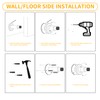 TOPTAKE Door Stoppers - Heavy-Duty Adjustable Stoppers for Bottom, Top,