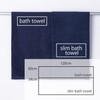 Hydrogin Chitan 61-5039302 Voluminous Slim Bath Towels, Set of 3,
