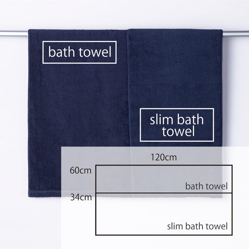 Hydrogin Chitan 61-5039302 Voluminous Slim Bath Towels, Set of 3,