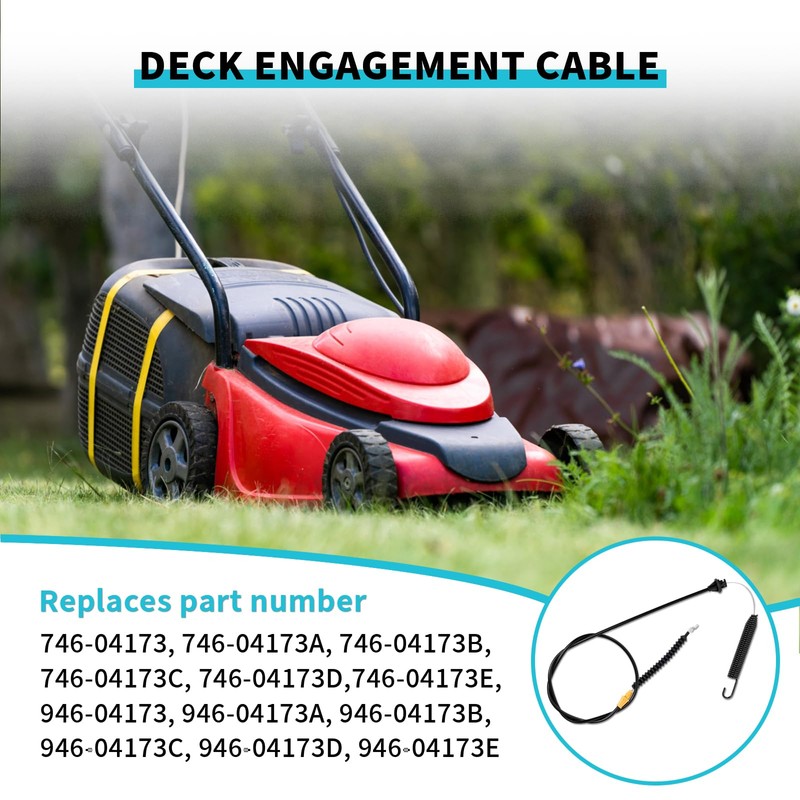 IDEASURE 946-04173E Deck Engagement Cable Compatible with MTD Troy-Bilt Lawn