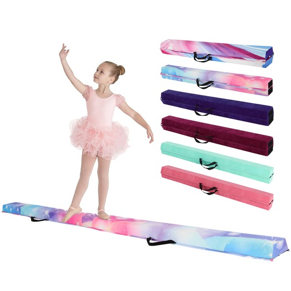 GCCSJ 8FT Balance Beams for Kids 3-5 Gymnastics Beams Toddler