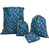 Amoyie 4 pcs Drawstring Storage Bag Set for Baby Stuff,