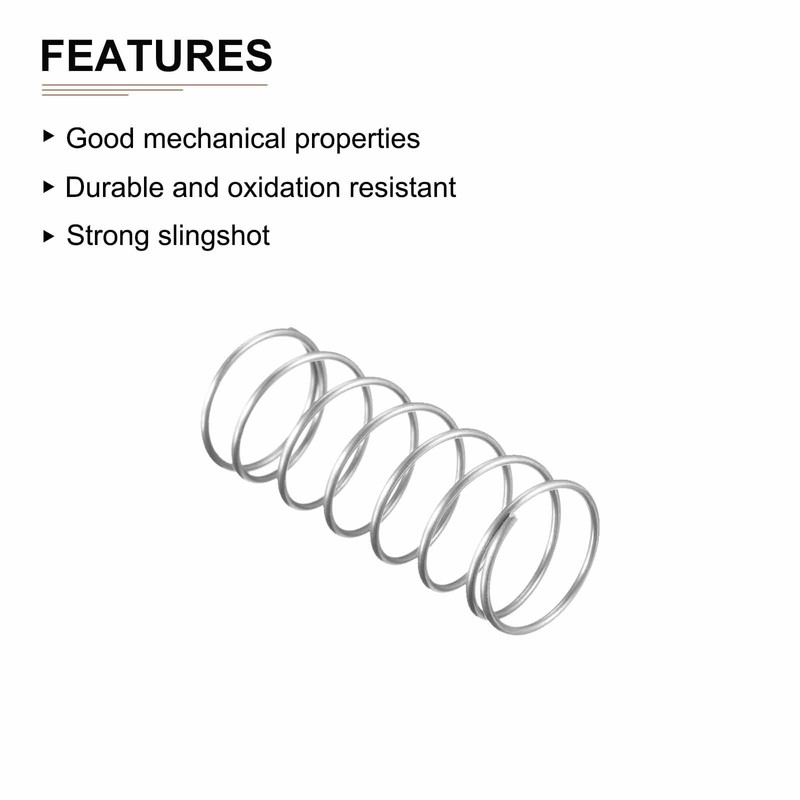 DTGN 1.2x20x50mm(DxODxL) Compression Spring - 10Pack - Good for Machinery