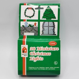 Christmas House 20 Miniature Xmas Lights Clear Flashing or Non Flash Spare Bulb