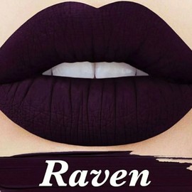 LIME CRIME VELVETINE VELVETINES RAVEN DARK PURPLE 2 MOOD MATTE LIPSTICK COSMETIC