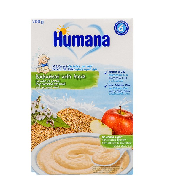 Humana Ηumana Cream Buckwheat with Apple, 200gr