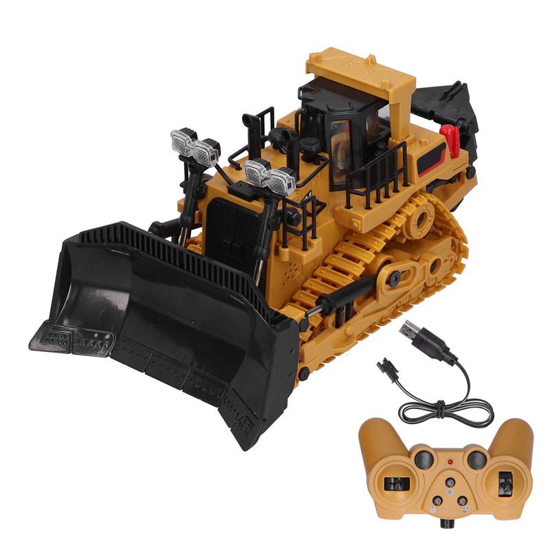 1:24 9CH TrackType Tractor Toy 2.4G Remote Control Engineering Vehicle