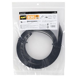 Ohm Wide Tie 830 Black Weather Resistant Pack of 10 Wlt – 830 – K 10P 09 – 1770 o-mu電機