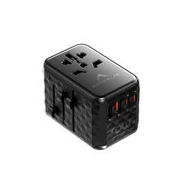 Futurizta Tech TravlMate 70W GaN Universal Travel Adapter, 2500W, Global Plug Compatibility, 4-in-1 Design