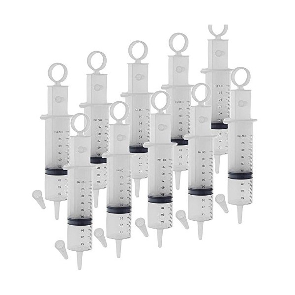 Kosmetex 3 Piece Syringe 100 ml Luer Attachment for Catheters