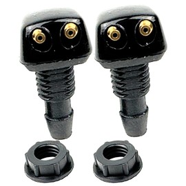 HTharros Washer Nozzle Window Compatible Universal Windshield Wiper Universal 2 Holes 2 Pieces Set Screws Fixed