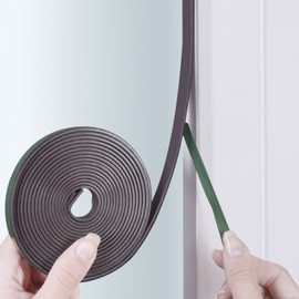 Premium Weatherstripping Seal for Windows & Doors - Windproof, Soundproof, Waterproof (2mm) 9mm White 3ea