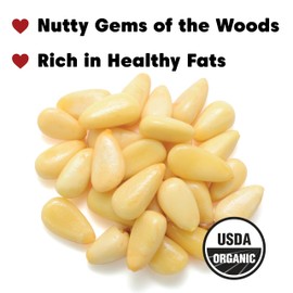 Wilderness Poets, Organic Pine Nuts, Fresh, Sweet, Creamy & Buttery (16 Ounce - 1 Pound)