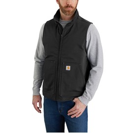 Carhartt Men's Super Dux™ Relaxed Fit Lightweight Softshell Vest, Black, Large Tall