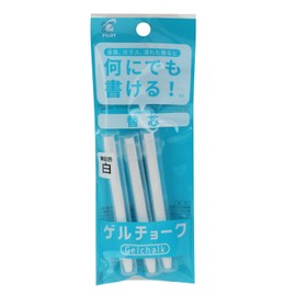 Pilot DX-GCRF6-P3-W Gel Chalk Refill, White, Pack of 3