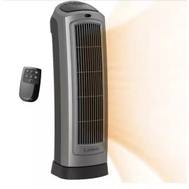 Lasko 5538 Electric Ceramic Tower Heater with Remote Control