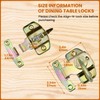 ZIUZI 6 Sets Table Leaf Latch Lock Hardware Heavy Duty