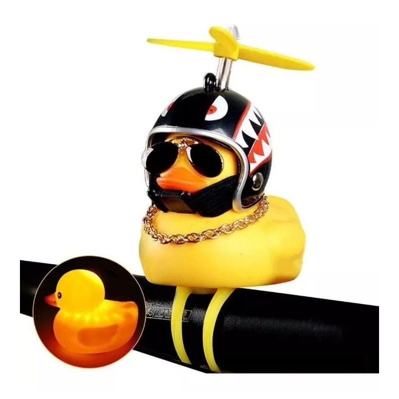 KFMX 6 Patito Con Casco Moto Pato Para Bicicleta Moto