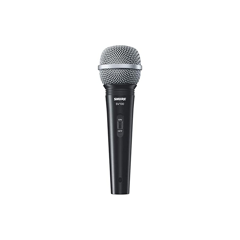 Shure SV100 Micrófono Vocal Cardioide para Voces, Karaoke, Multimedia e