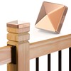 Solid Copper Pyramid Post Cap for 4x4 Wood Posts (3.5"