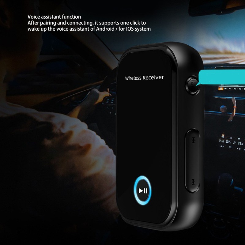 Car Wireless Bluetooth Audio Adapter Multifunctional Portable Hands Free Call