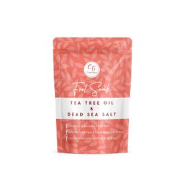 CalmGenix Foot Soak with Tea Tree Oil & Dead Sea Salt | Helps Treat Nail Fungus and Athletes Foot, Foot Spa Bath | Foot Moisturiser & Deodorizer Feet Soak | Exfoliating Foot Soak for Hard Skin