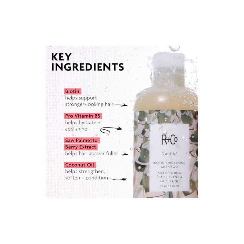 R+Co Dallas Thickening Shampoo, 8.5 Fl Oz