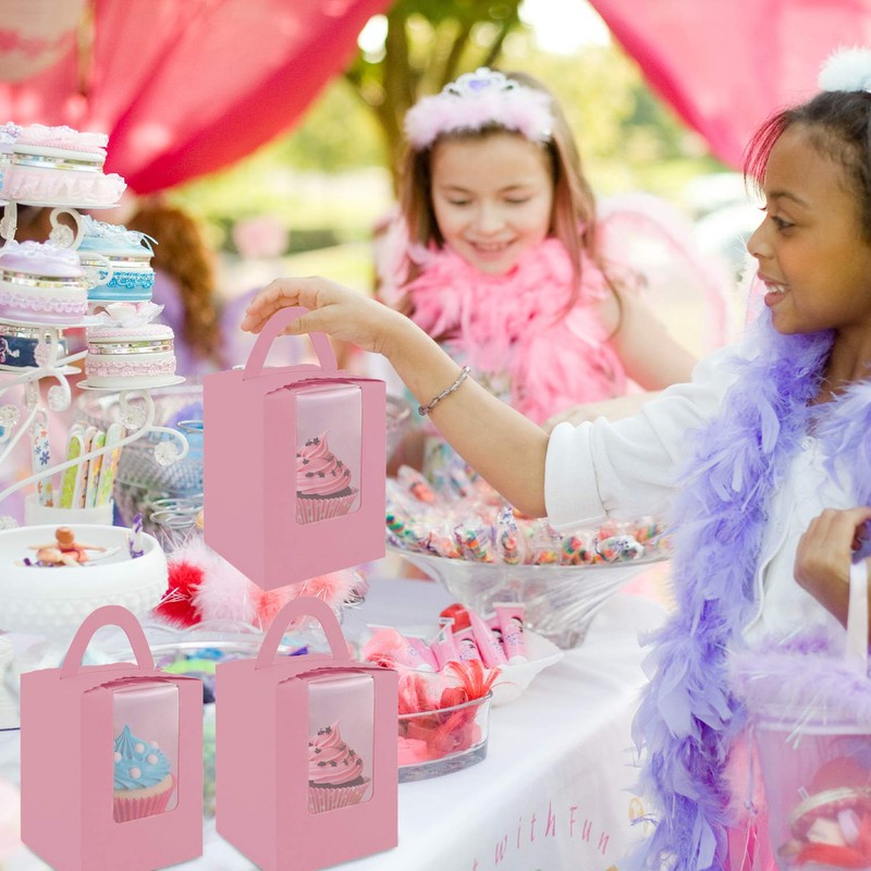 Cupcake Boxes,30 Pack Cupcake Boxes Individual Single Cupcake Boxes Individual