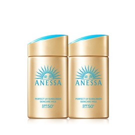Anessa Perfect UV Sunscreen Skin Care Milk NA 60ml 2pcs / 아넷사 퍼펙트 UV 선스크린 스킨케어 밀크 NA 60ml 2개