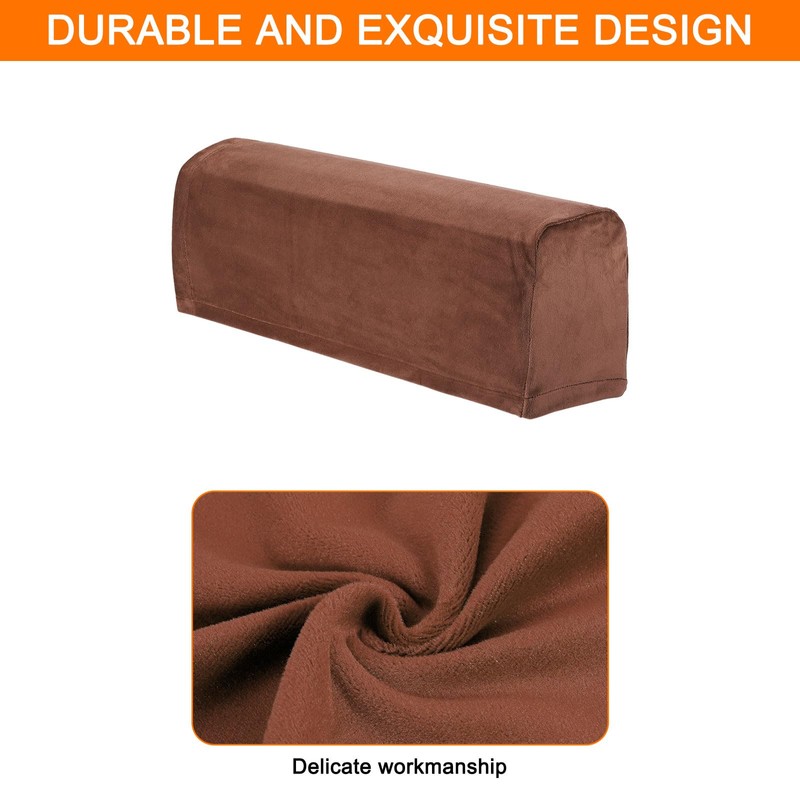 sourcing map 2 Pcs Sofa Armrest Covers Stretch Couch Armrest