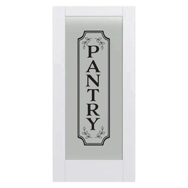 Vertical Pantry Door Decal for Glass or Wood Doors or Wall, Customizable, Medium Large or XLarge Decal Sticker, Kitchen Decor