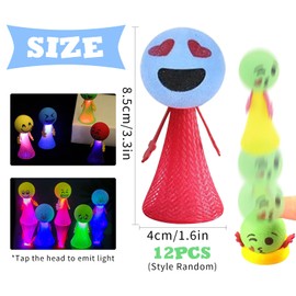 JOKILY Pack of 12 Feather Light Jumping Toy, Jumping Toy, Party Bag Children's Birthday Party Favours, Spring Launchers Toys, Bouncy Party Gifts for Children, Young Girls