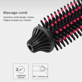 Hot Comb, Electric Folding Curling Iron, Long Handle Portable Comb Suitable for Hair Beauty Tools