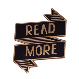 Read More Words Brooch Enamel Pin Books Themed Brooch Badge Students Schoolbag Clothes Bag Decoration Children Men Women Birthday Christmas Day Gift