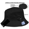 Adjustable Waterproof Bucket Rain Hat in Nylon, Easy to fold